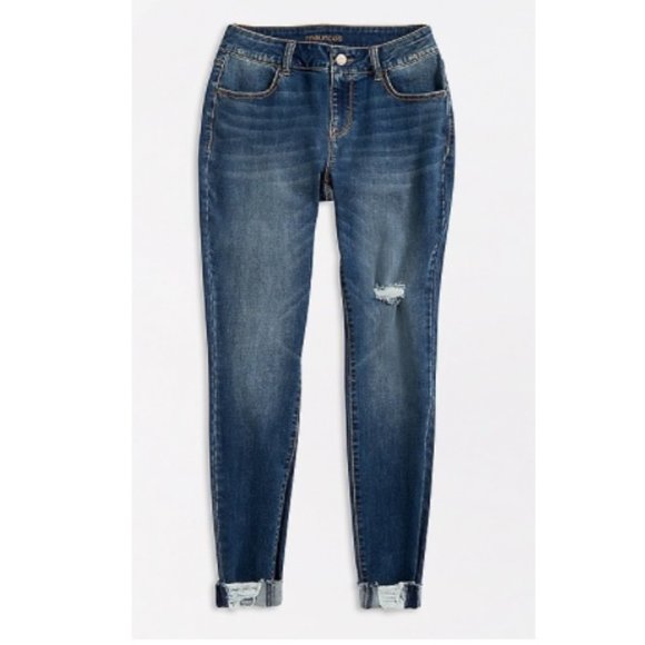 Maurices Denim - Maurices DenimFlex Blue Skinny Jeggings Jeans Small X-Long